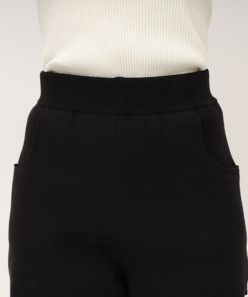 ニットショートパンツ 詳細画像 ブラック 6