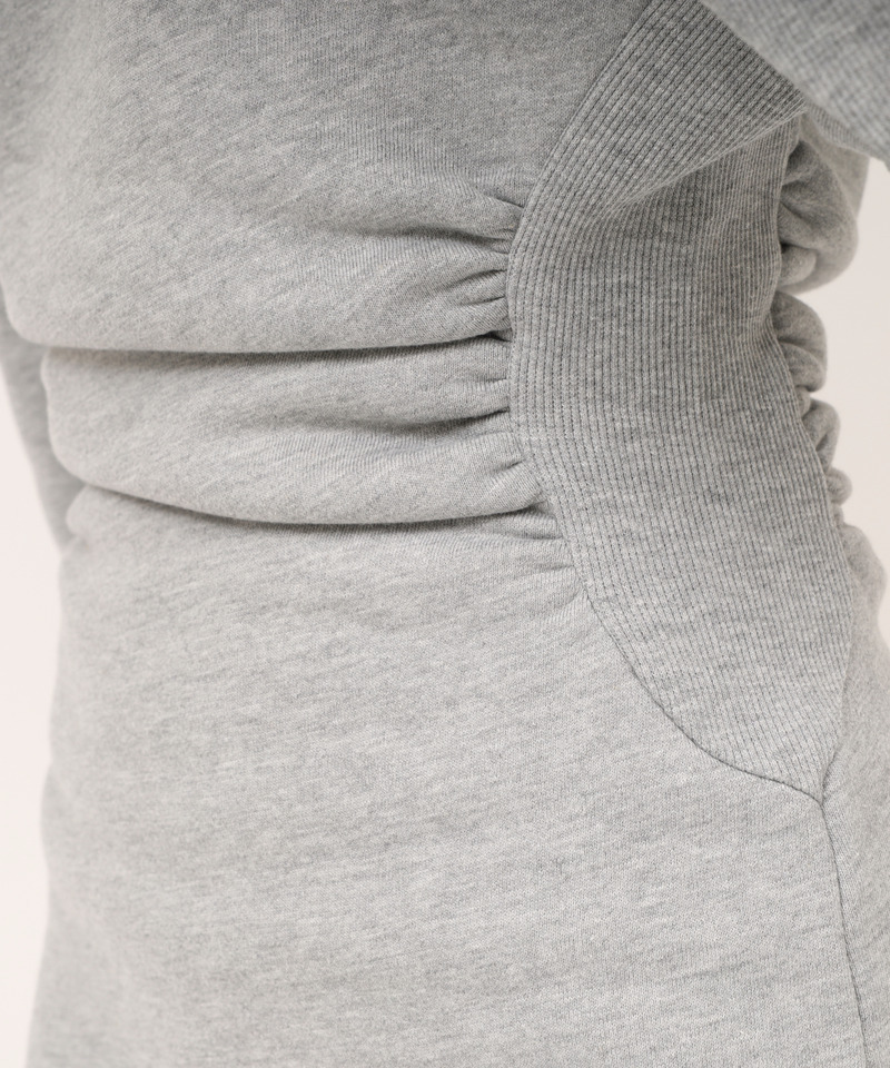 スウェットオフショルミニワンピース 詳細画像 グレー 7