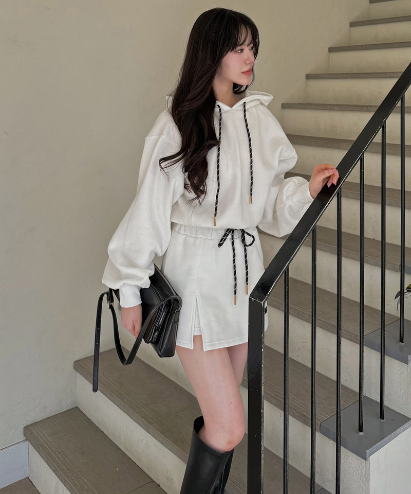 スウェットフーディープルオーバー 詳細画像 オフホワイト 3