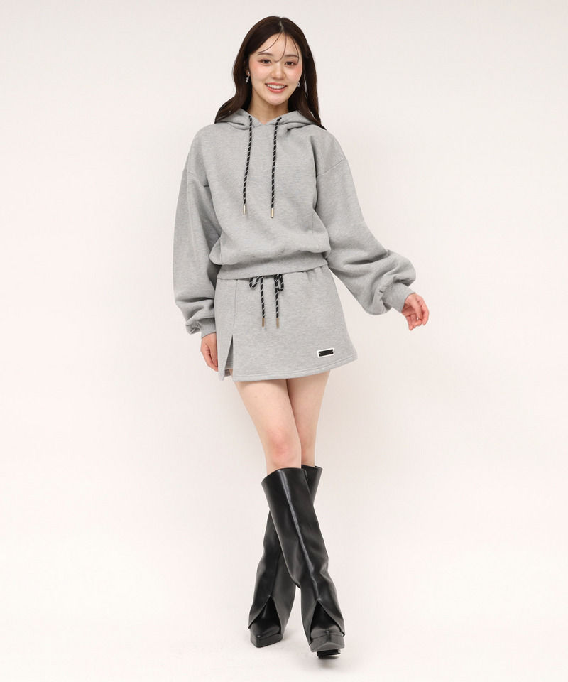 スウェットフーディープルオーバー 詳細画像 グレー 2