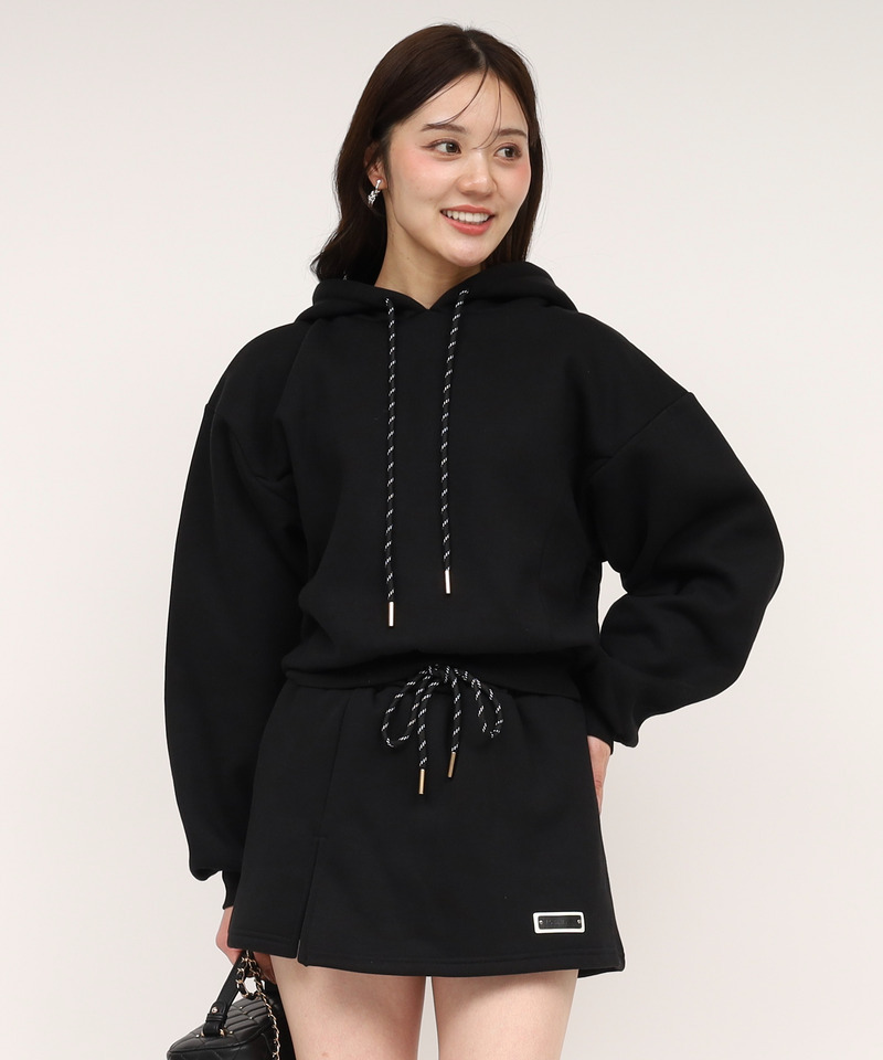 スウェットフーディープルオーバー 詳細画像 ブラック 1