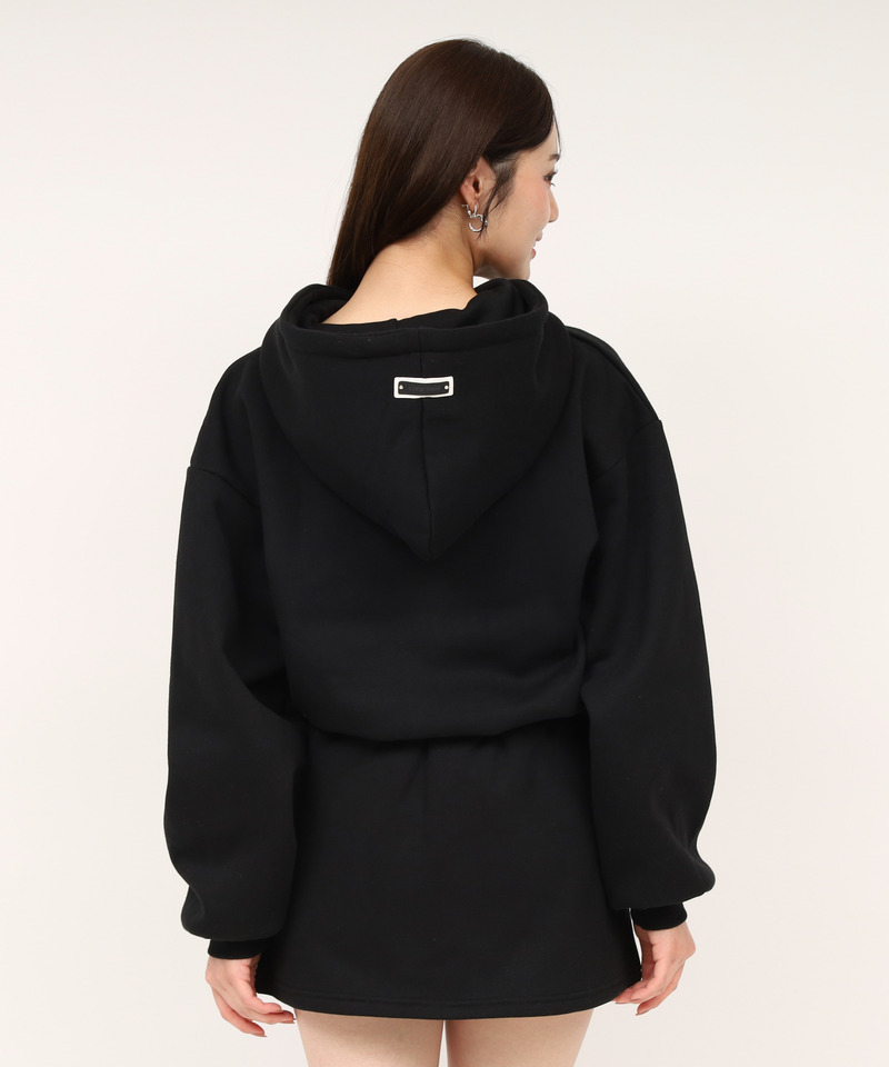 スウェットフーディープルオーバー 詳細画像 ブラック 3