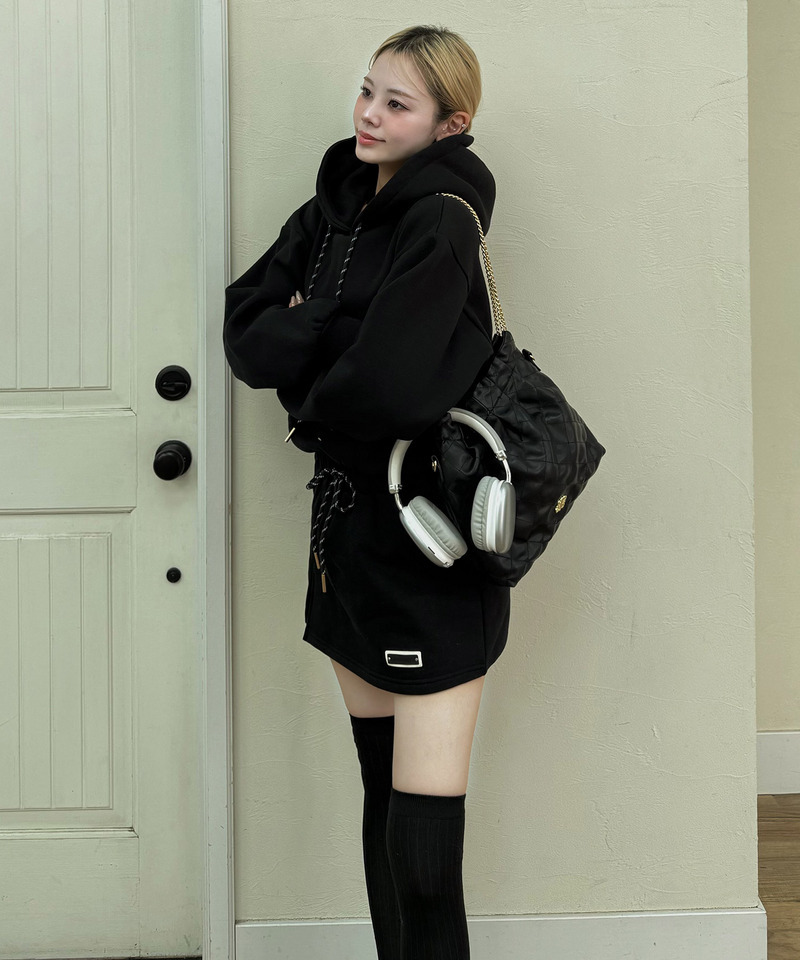 スウェットフーディープルオーバー 詳細画像 ブラック 8