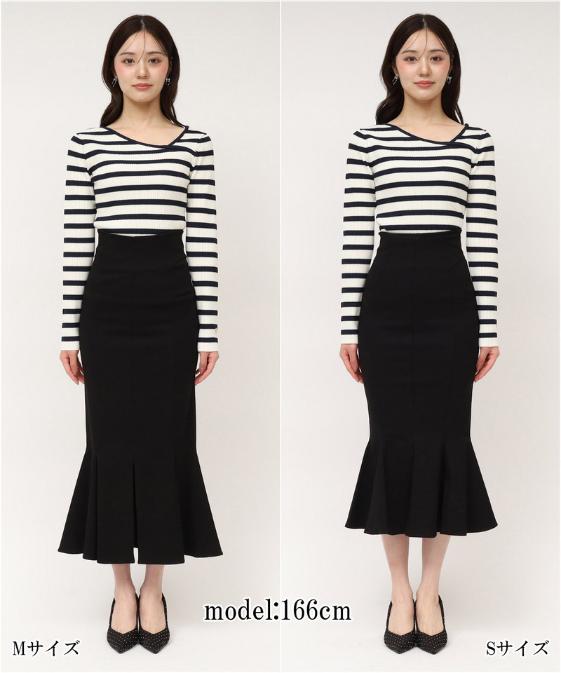 ガムストレッチマーメイドスカート&rsquo;26s 詳細画像 ブラック 7