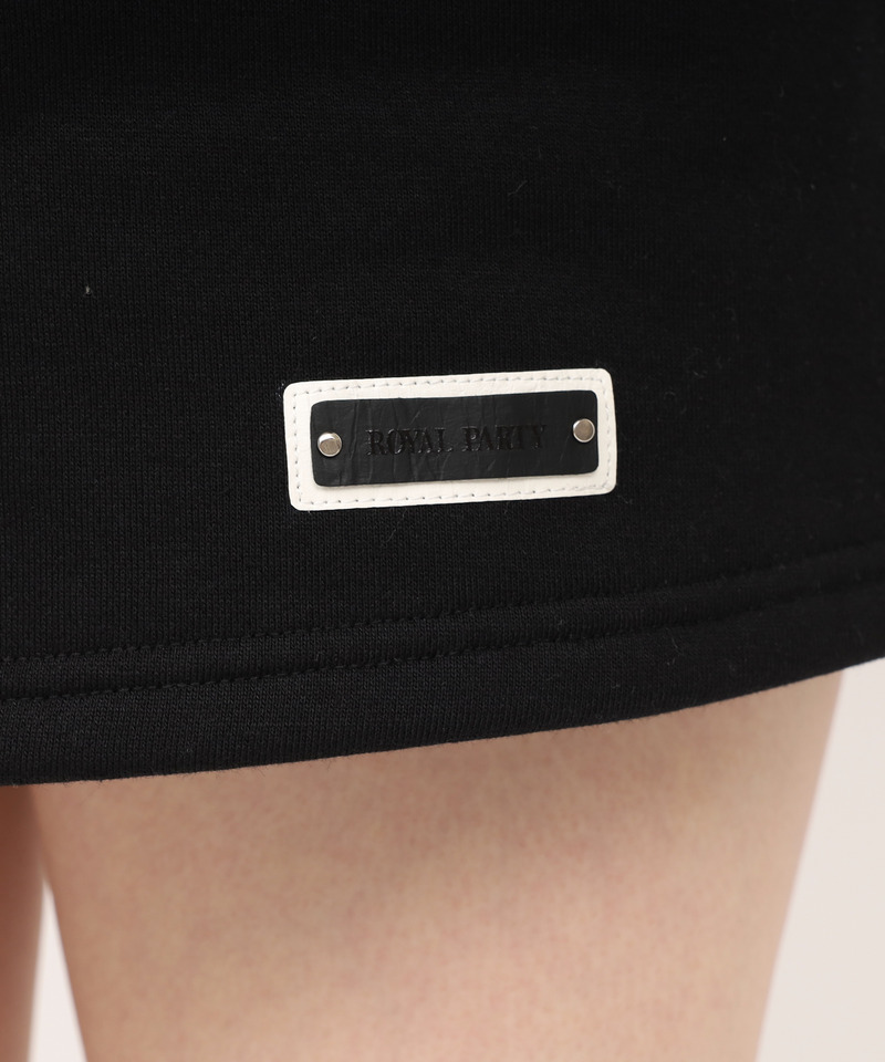 インナーパンツ付スウェットミニスカート 詳細画像 ブラック 6