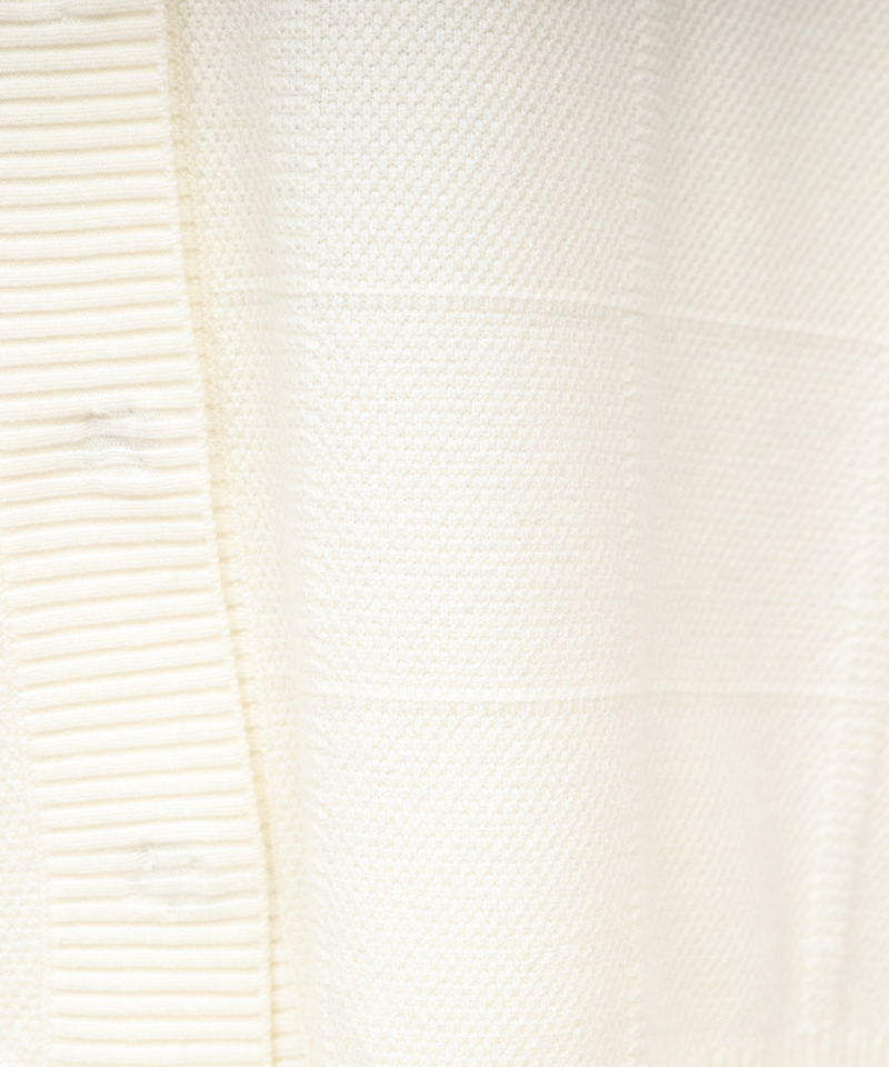 柄編みビッグシルエットカーディガン 詳細画像 オフホワイト 7