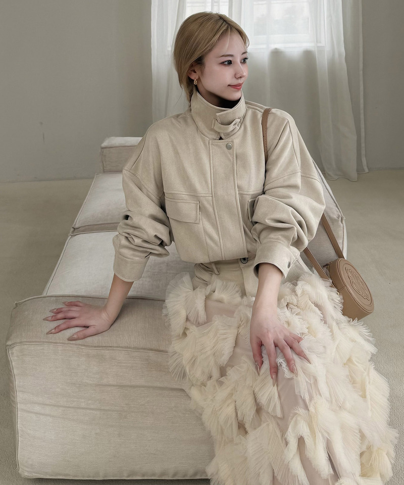 アソートオーバーショートジャケット 詳細画像 ベージュ 2