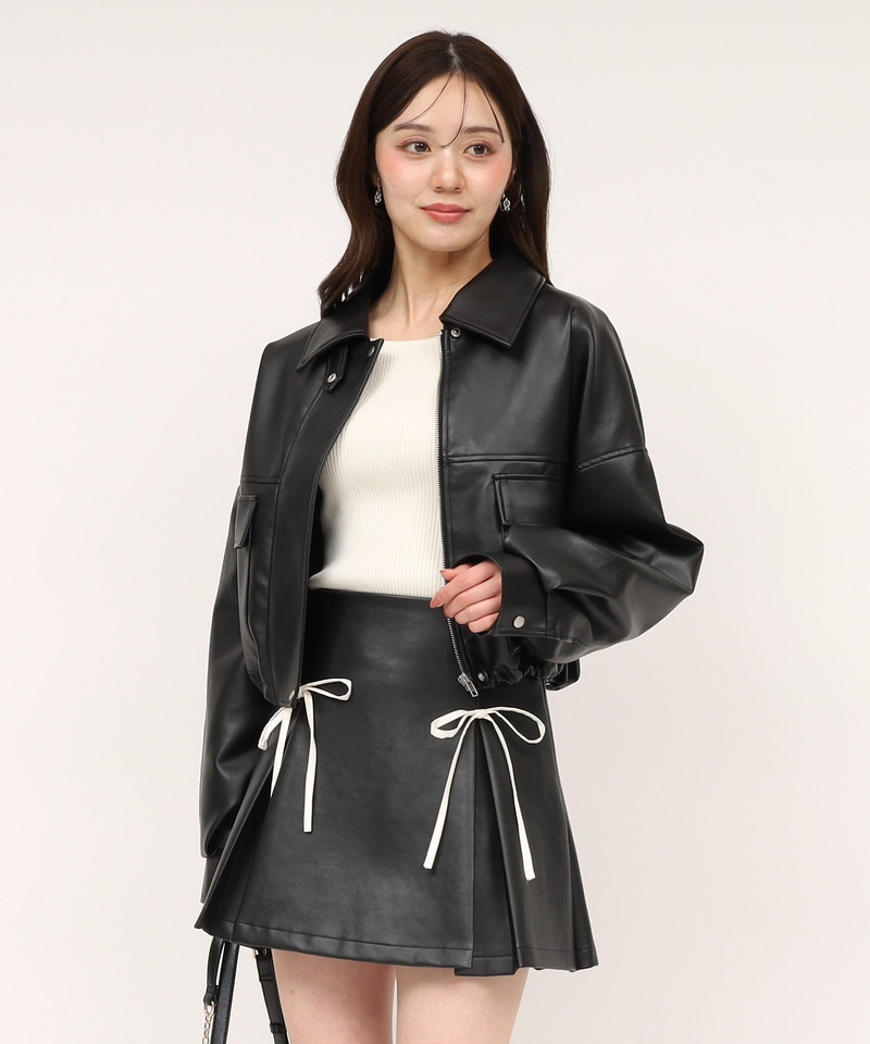 アソートオーバーショートジャケット 詳細画像 ブラック 1