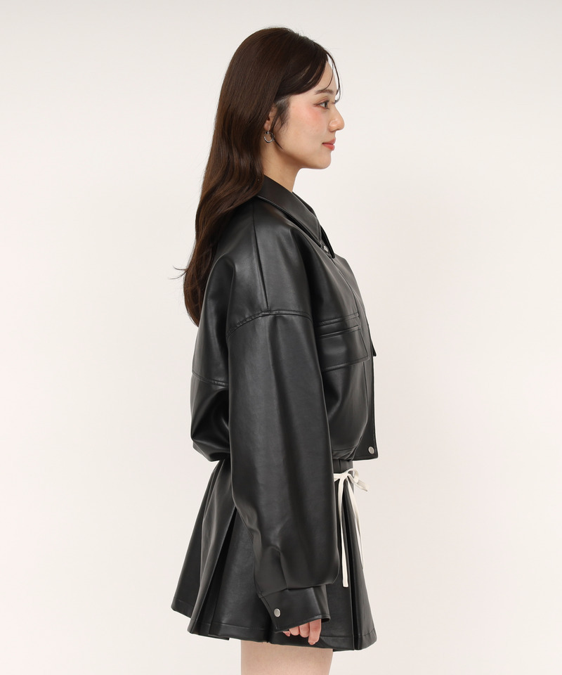 アソートオーバーショートジャケット 詳細画像 ブラック 2