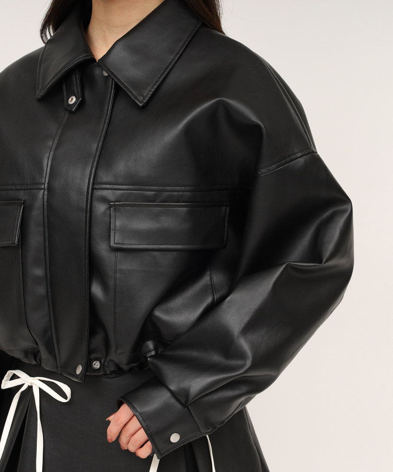 アソートオーバーショートジャケット 詳細画像 ブラック 5