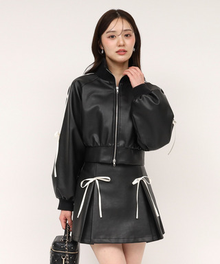 アソート配色リボントラックジャケット