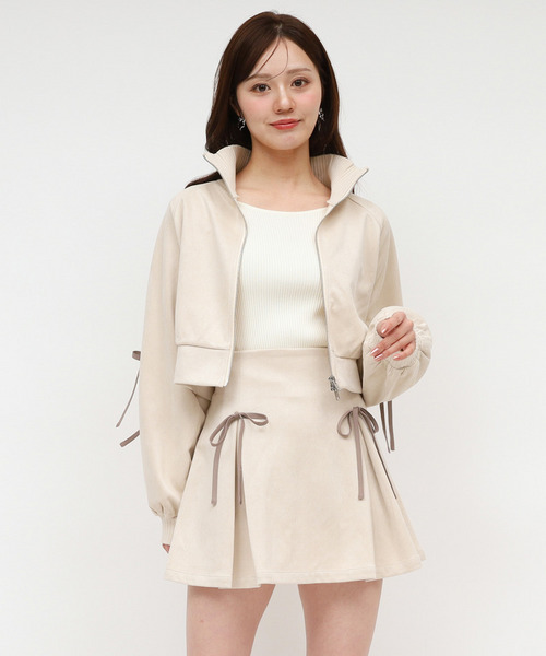 アソート配色リボントラックジャケット 詳細画像