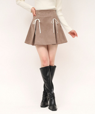 アソート配色リボンミニスカート