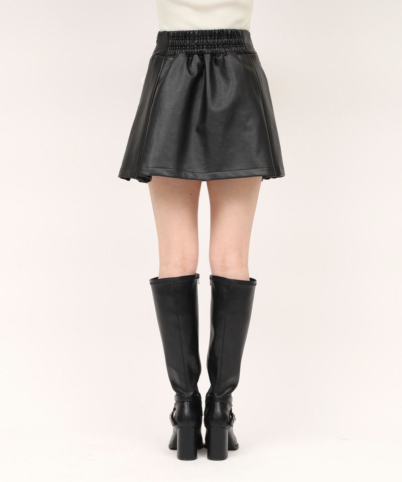 アソート配色リボンミニスカート 詳細画像 ブラック 4