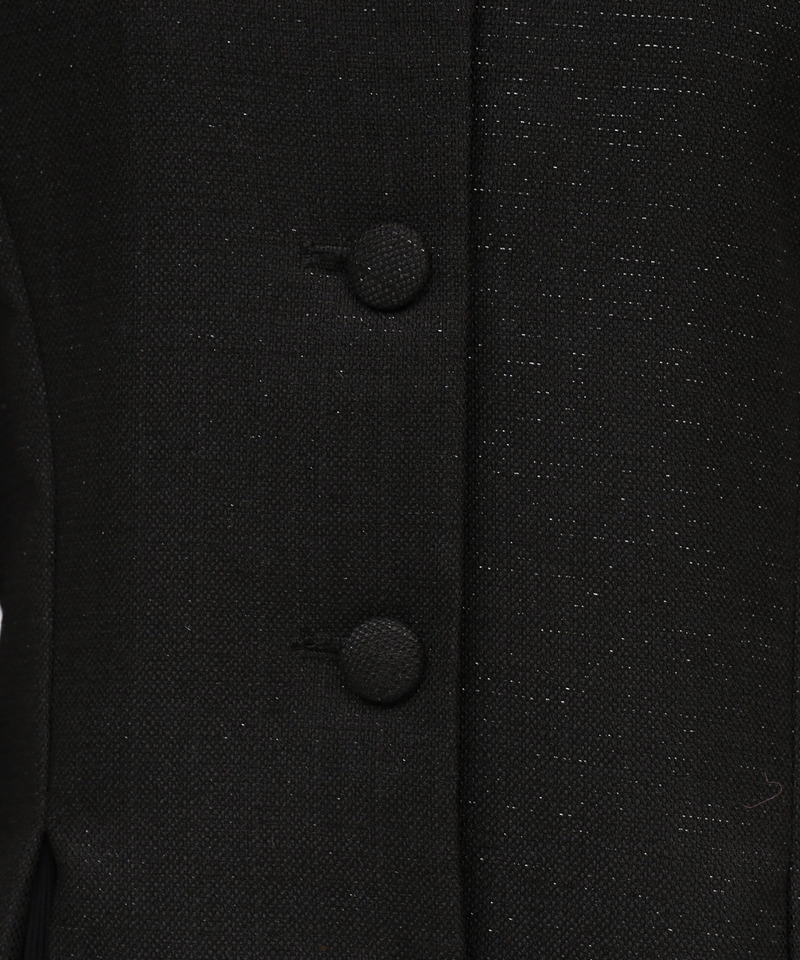 ラメツイードプリーツミニワンピース 詳細画像 ブラック 9