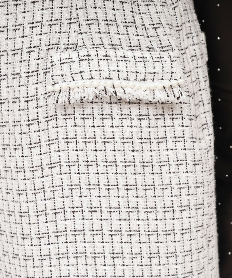 ダブルチェーンストラップツイードオールインワン 詳細画像 その他 10