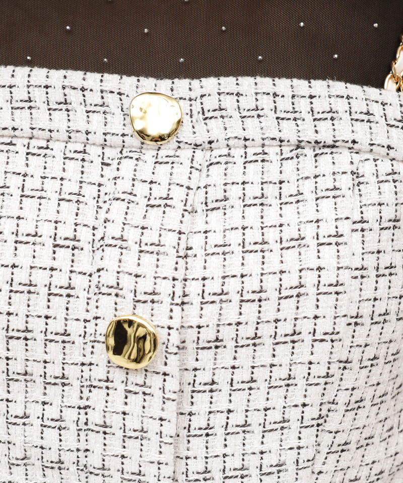 ダブルチェーンストラップツイードオールインワン 詳細画像 その他 9