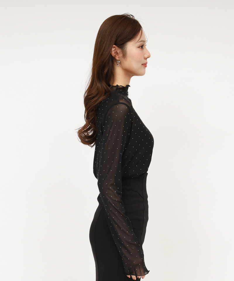 キラキラシアートップス 詳細画像 ブラック 3