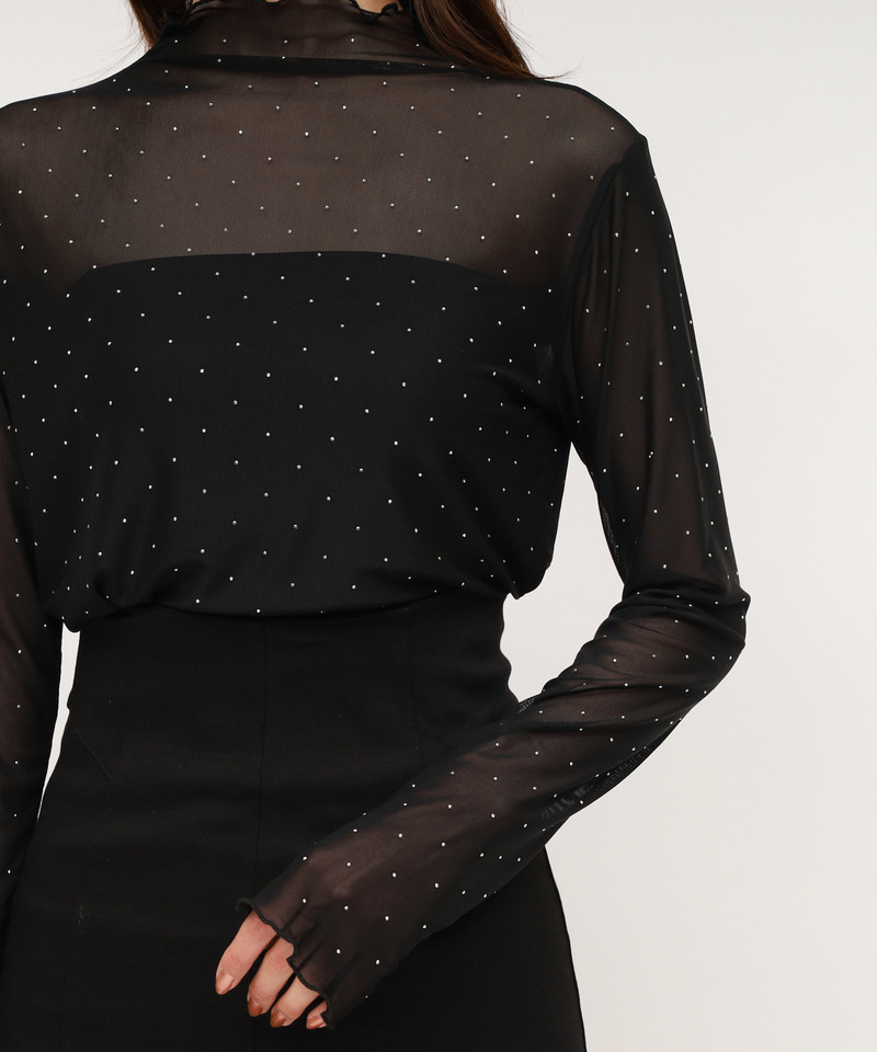 キラキラシアートップス 詳細画像 ブラック 6