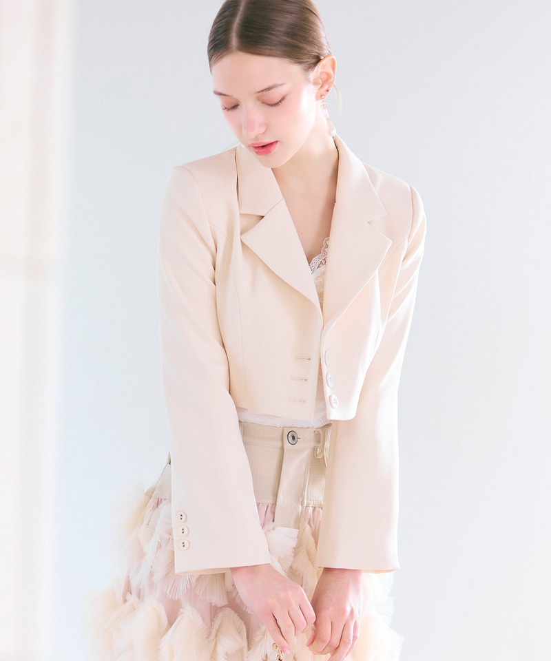 ショートテーラージャケット 詳細画像 オフホワイト 10