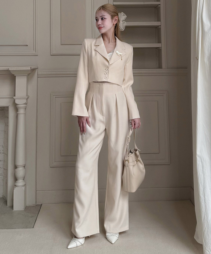 ショートテーラージャケット 詳細画像 オフホワイト 5