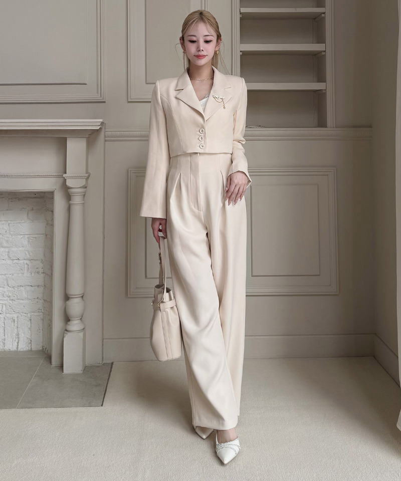 ショートテーラージャケット 詳細画像 オフホワイト 6