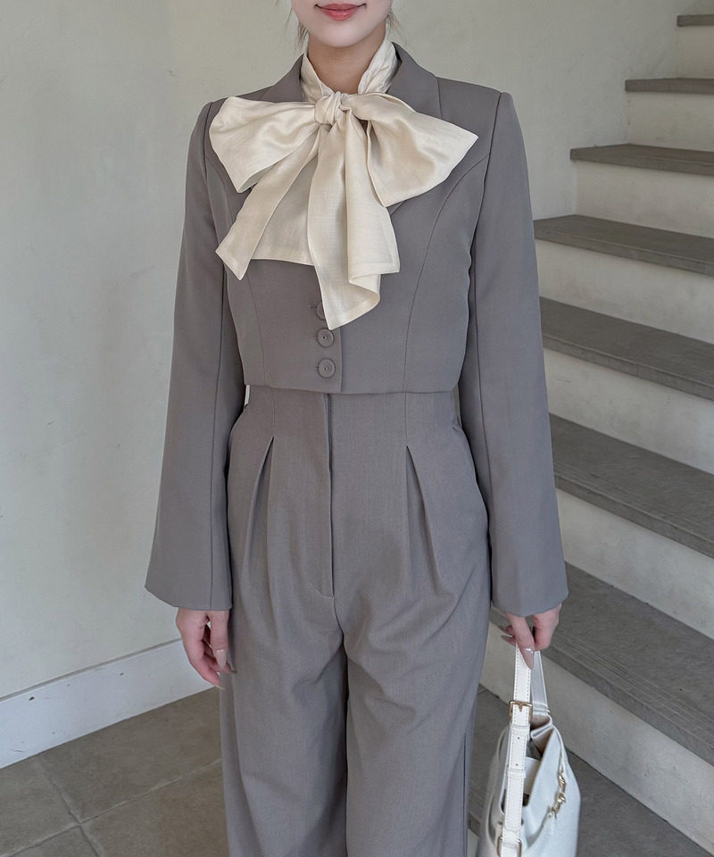 ショートテーラージャケット 詳細画像 グレー 13