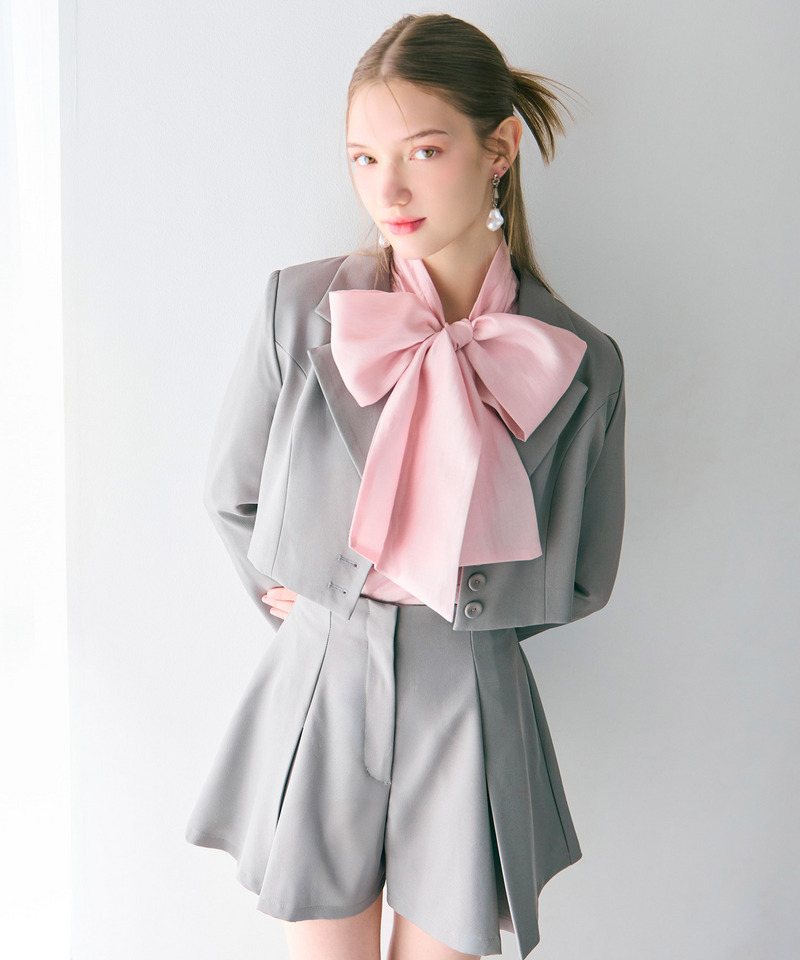 ショートテーラージャケット 詳細画像 グレー 17