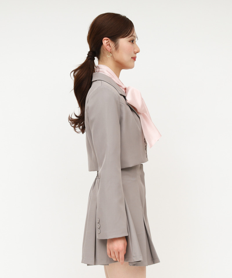 ショートテーラージャケット 詳細画像 グレー 2