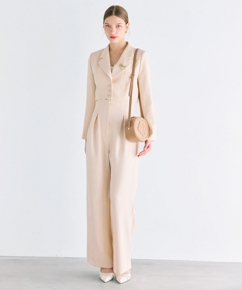 ハイウエストワイドパンツ 詳細画像 オフホワイト 1