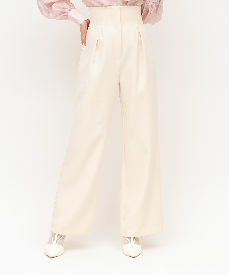 ハイウエストワイドパンツ 詳細画像 オフホワイト 2