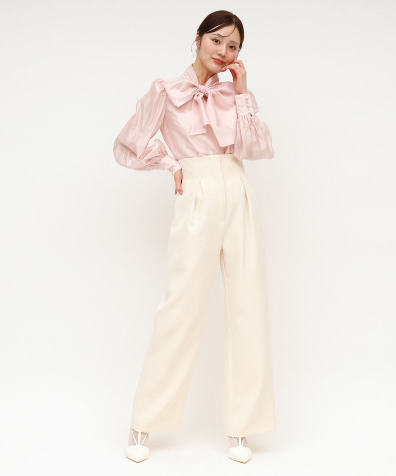 ハイウエストワイドパンツ 詳細画像 オフホワイト 3
