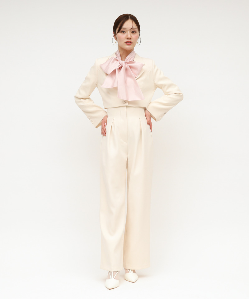 ハイウエストワイドパンツ 詳細画像 オフホワイト 4