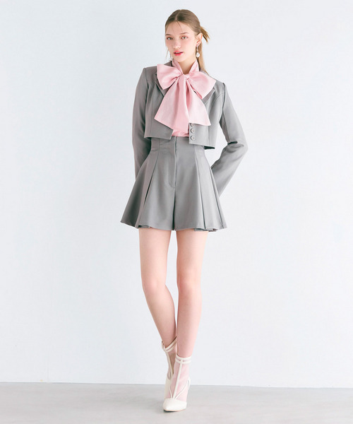 ハイウエストフレアキュロット 詳細画像