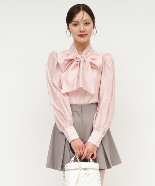 BIGリボンブラウス 詳細画像