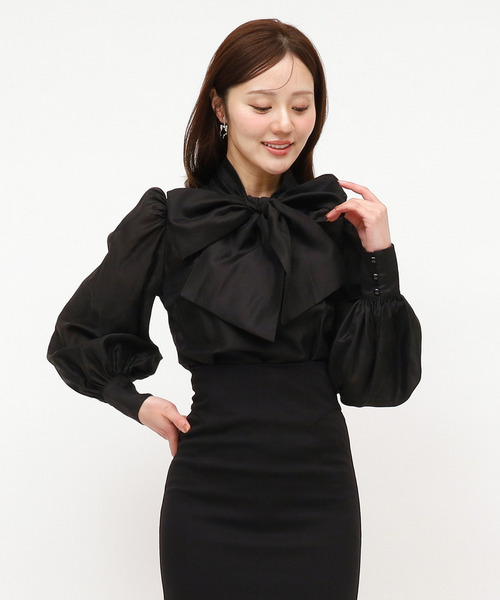 BIGリボンブラウス 詳細画像
