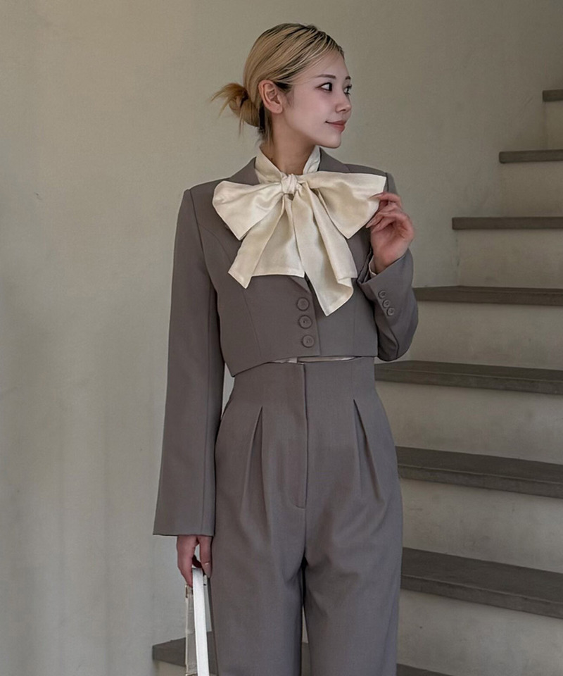 BIGリボンブラウス 詳細画像 オフホワイト 3