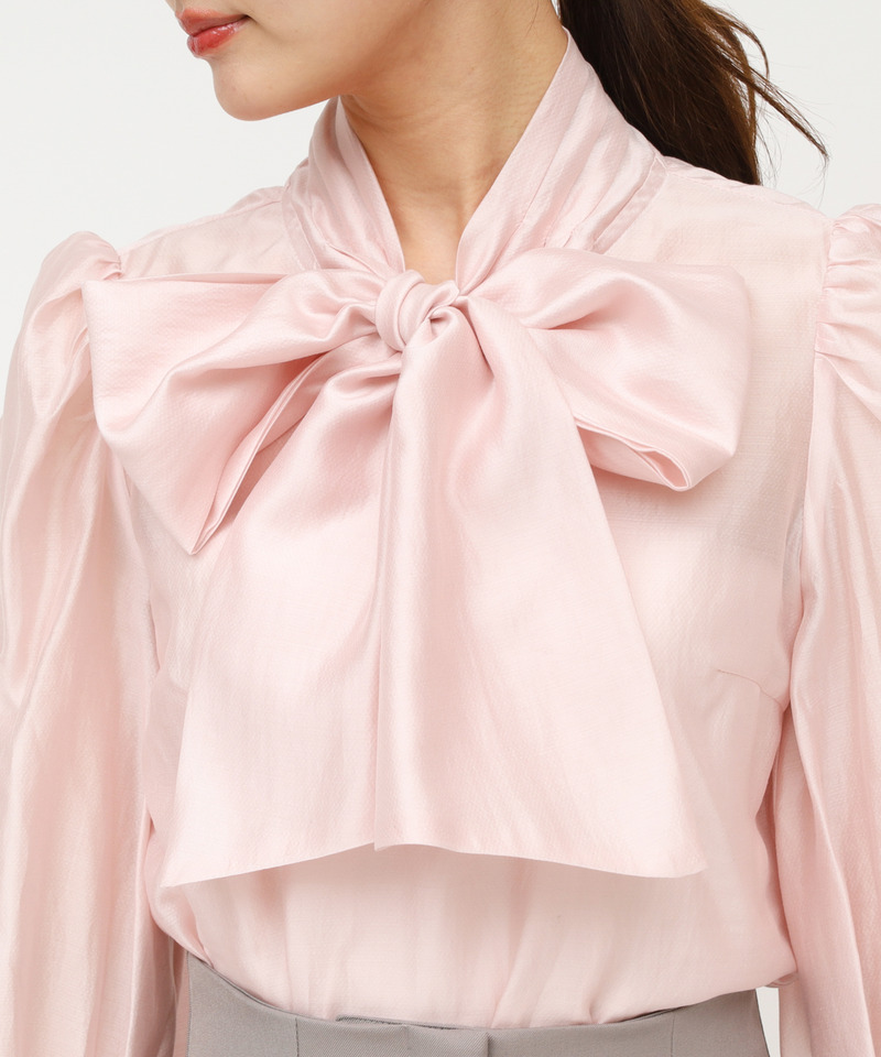BIGリボンブラウス 詳細画像 ピンク 4