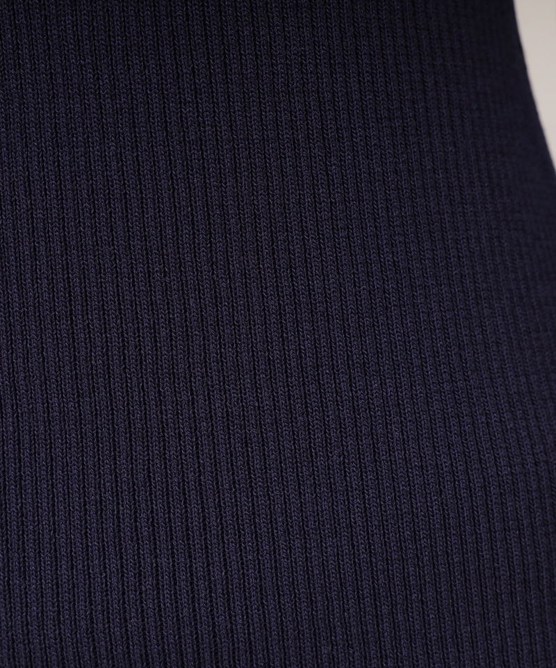 シャツ付チェーントリミングタイトニットミニワンピース 詳細画像 ネイビー 7