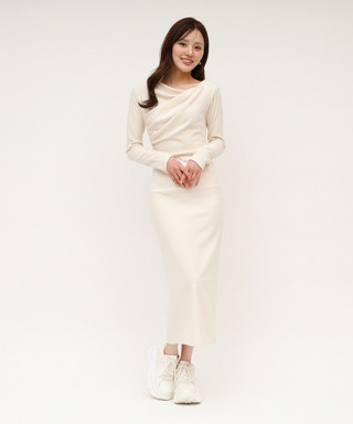 ドレープカットタイトワンピース