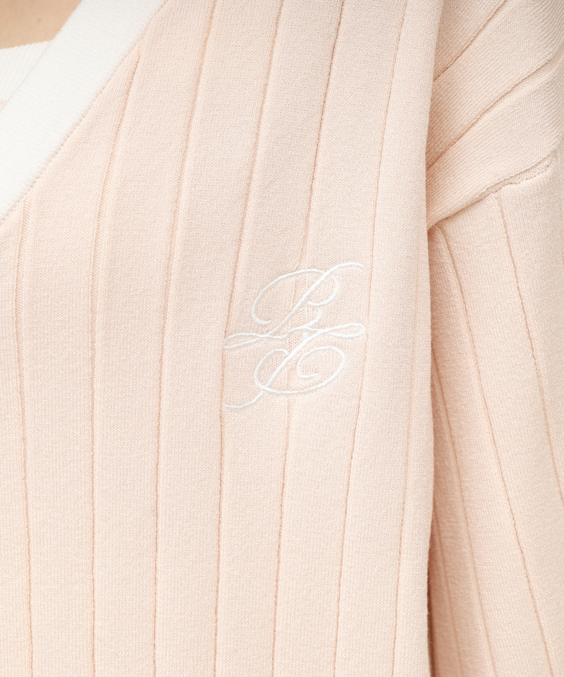 配色アンサンブルミニワンピース 詳細画像 ピンク 7