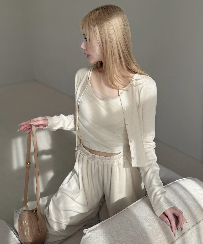 カシュクールチュールキャミアンサンブル 詳細画像 オフホワイト 4