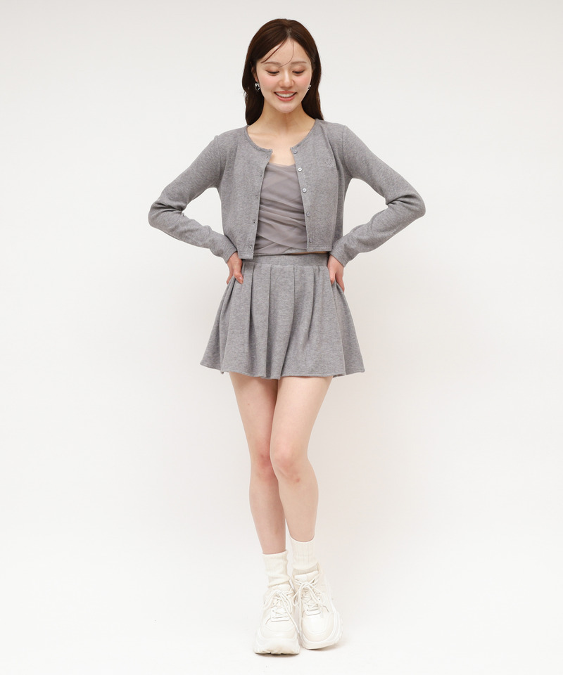 カシュクールチュールキャミアンサンブル 詳細画像 グレー 2