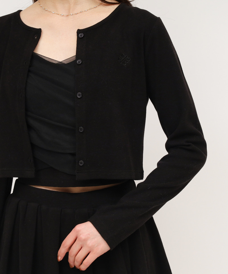 カシュクールチュールキャミアンサンブル 詳細画像 ブラック 5