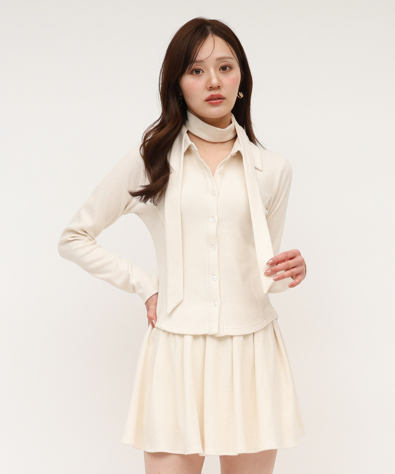 タイ付カットシャツ 詳細画像 オフホワイト 1