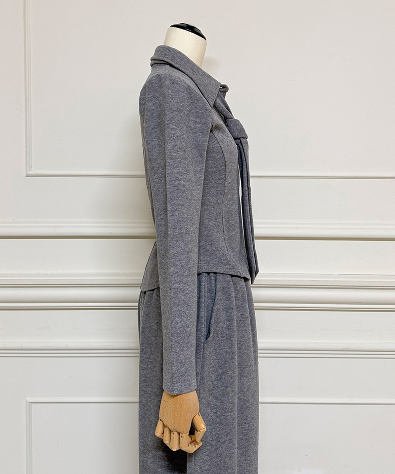 タイ付カットシャツ 詳細画像 グレー 3