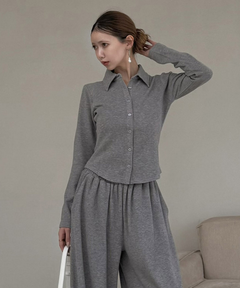 タイ付カットシャツ 詳細画像 グレー 7