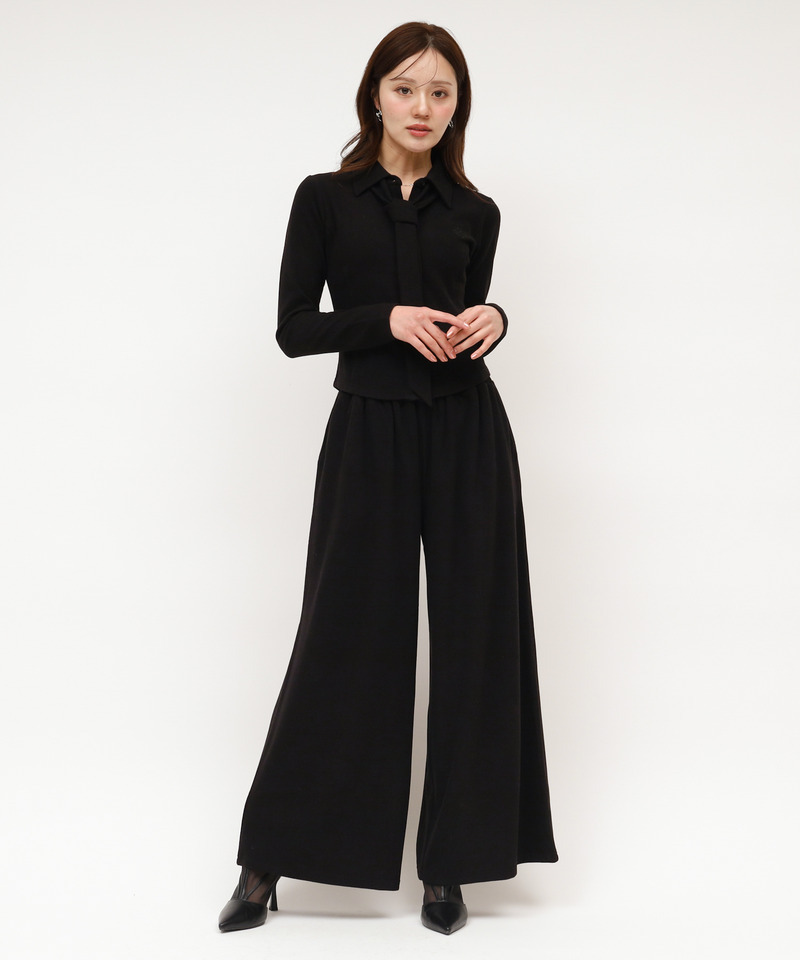 タイ付カットシャツ 詳細画像 ブラック 2