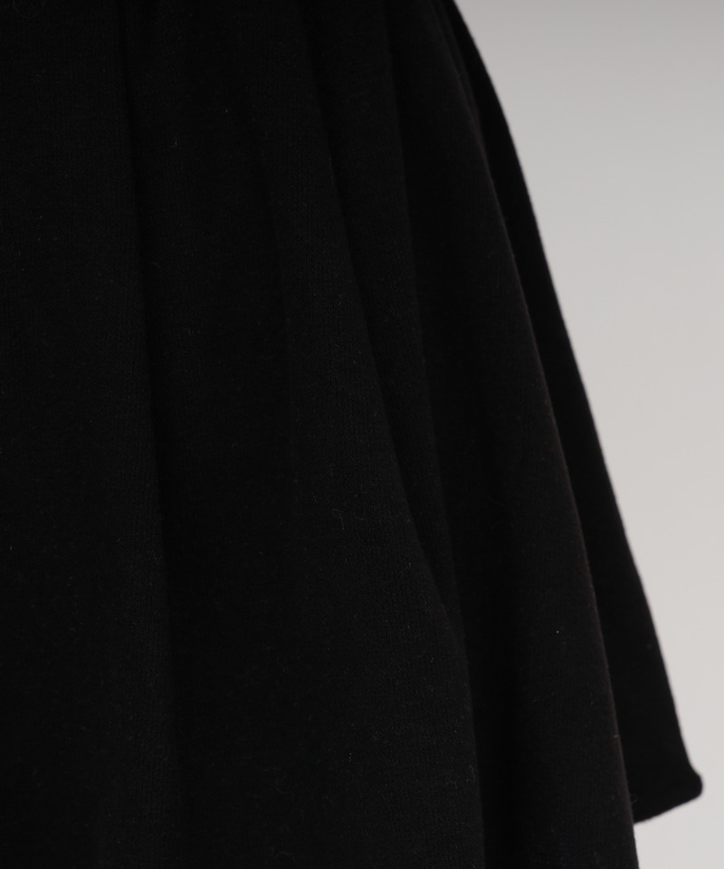 プリーツフレアミニスカート 詳細画像 ブラック 5