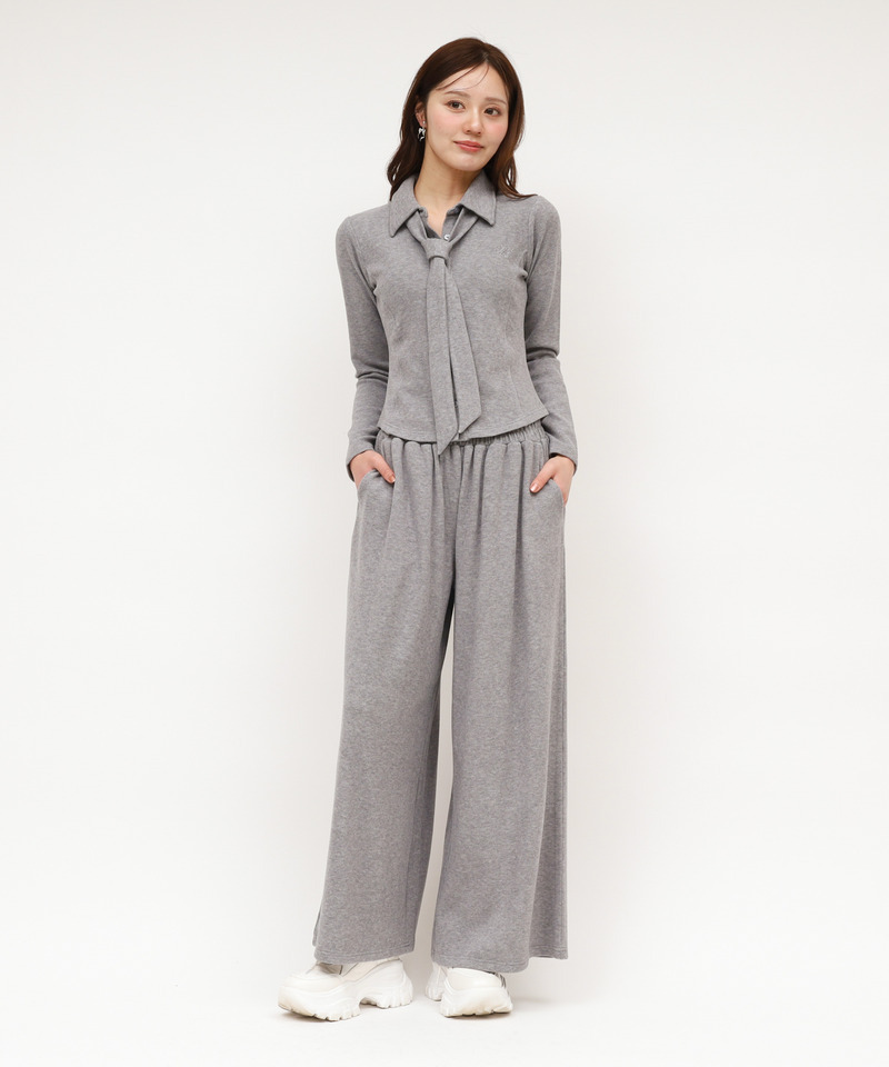 カットワイドパンツ 詳細画像 グレー 2